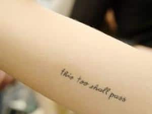 petite phrase pour tatouage