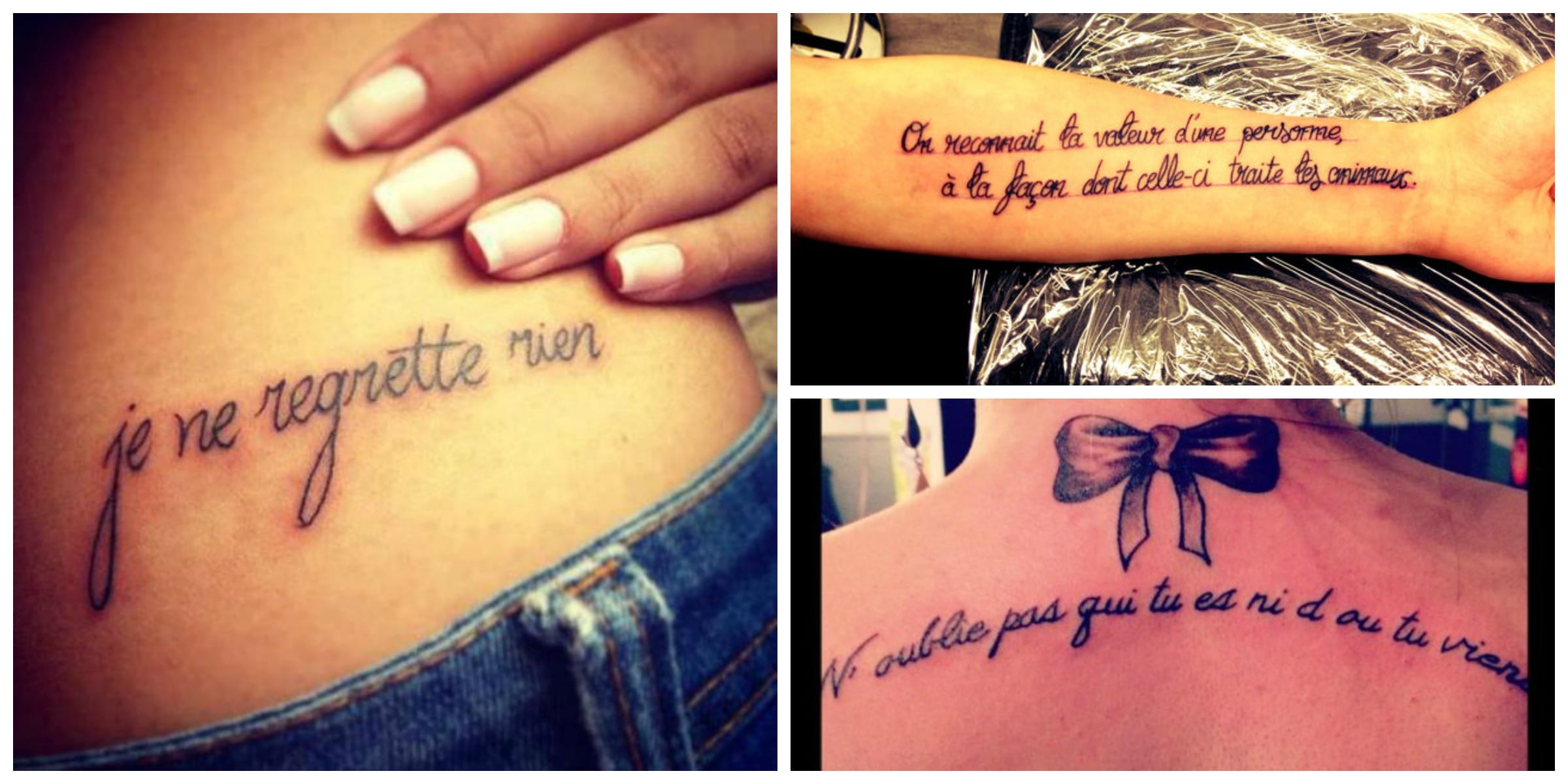 phrase de tatouage en francais