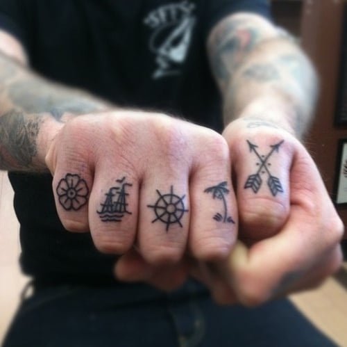 tatouage doigt homme