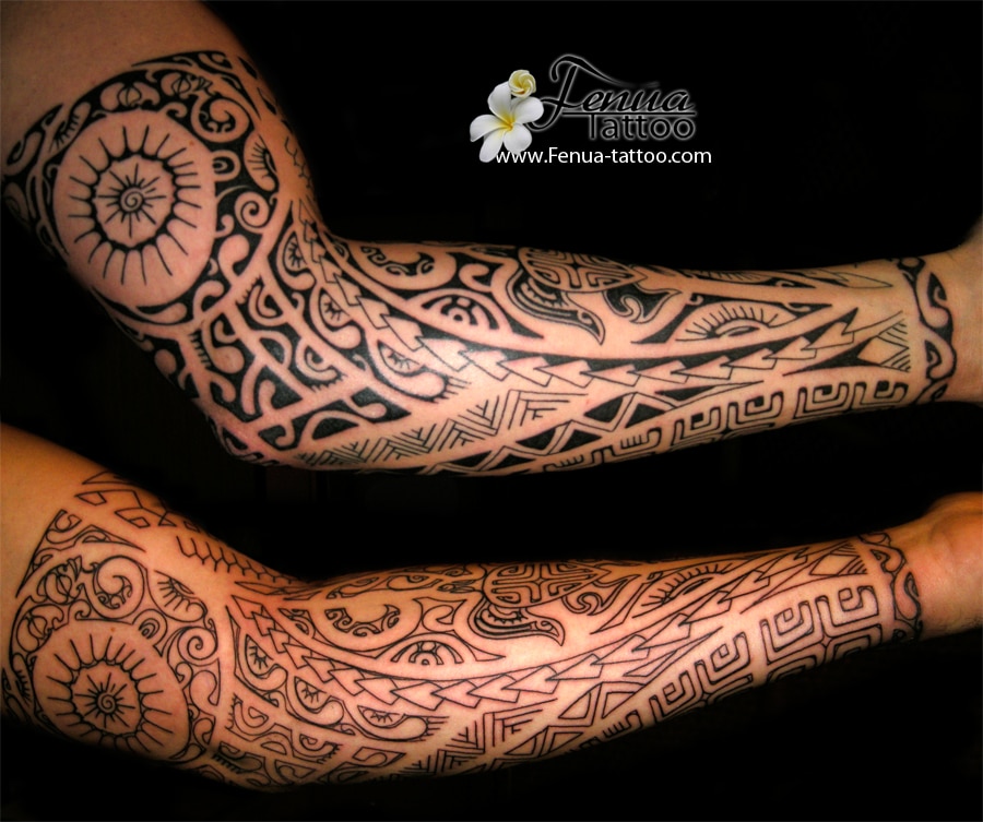 tatouage maori avant bras homme