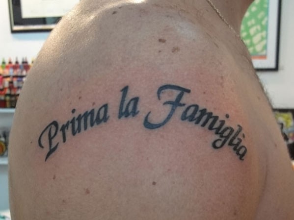 tatouage phrase italienne