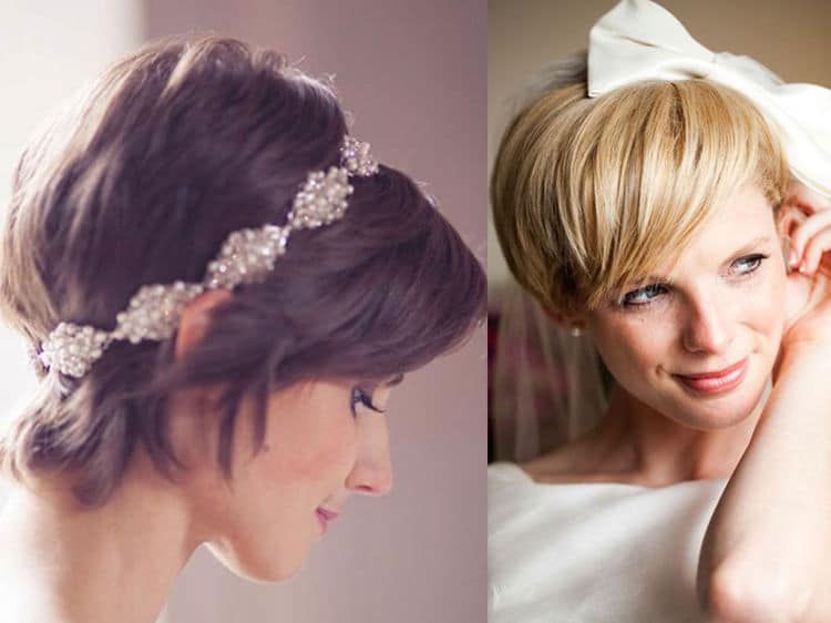 coiffure cheveux courts mariage