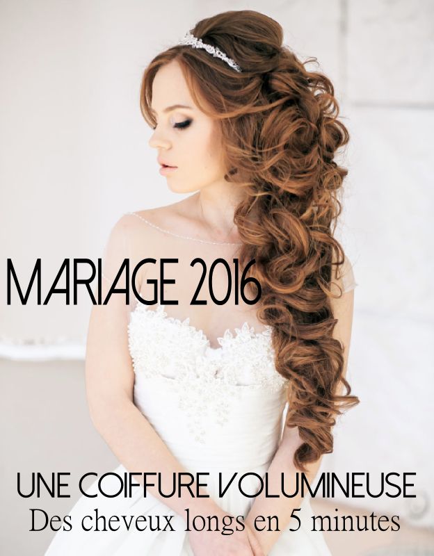 coiffure lachée mariage