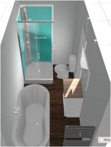 Creer salle de bain 3d