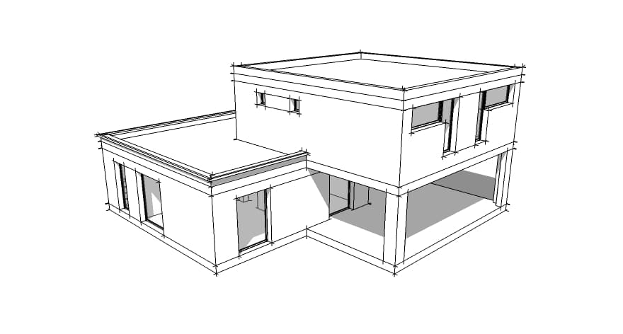 dessin maison architecte