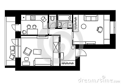 dessin plan appartement