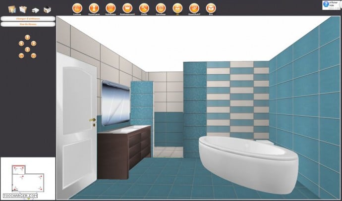 Logiciel salle de bain en 3d