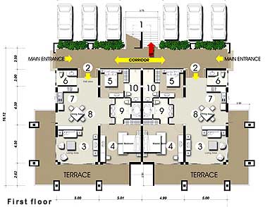 plan architectural de villa