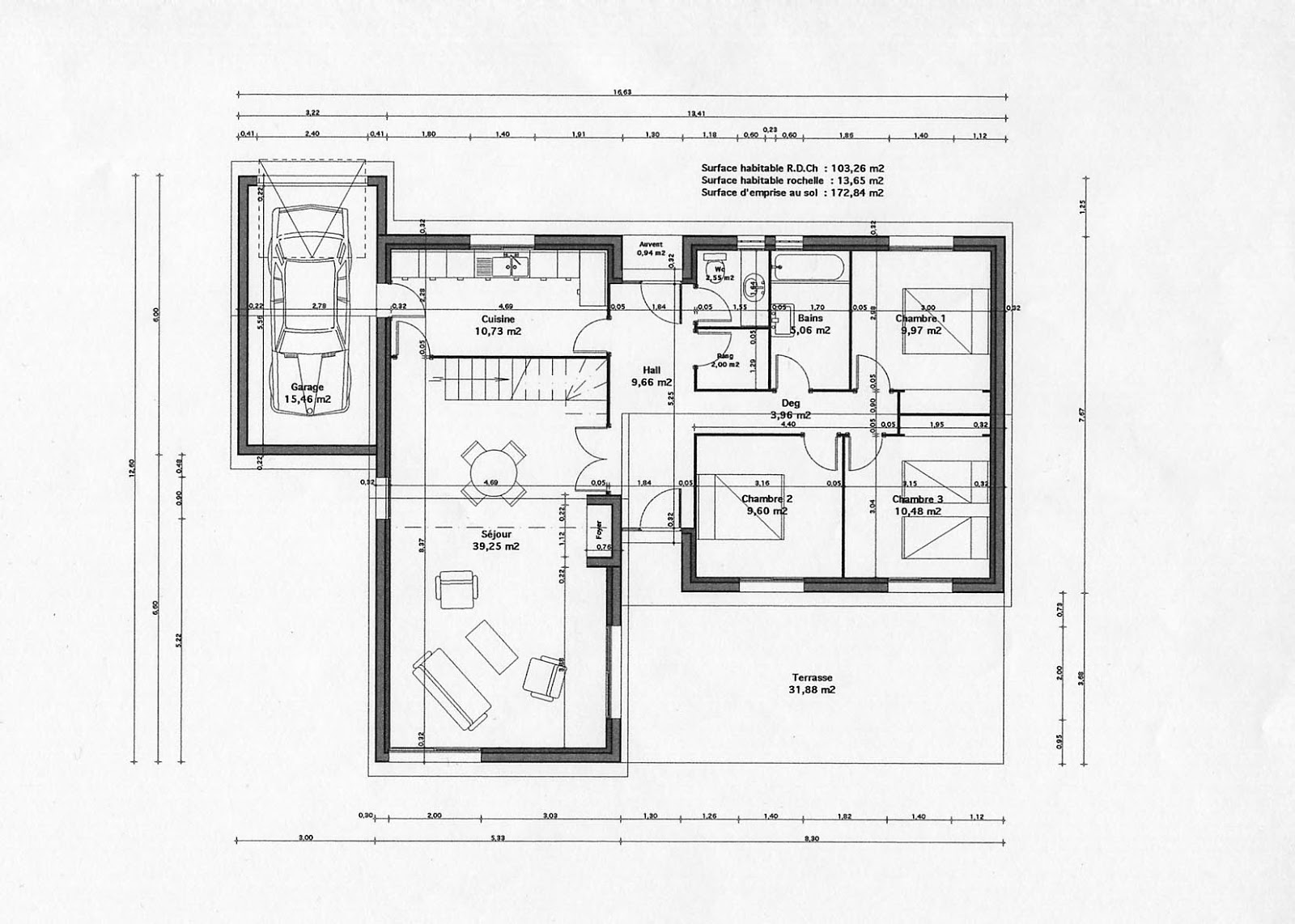 plan architecture maison moderne gratuit