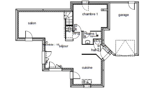 plan de construction de maison moderne