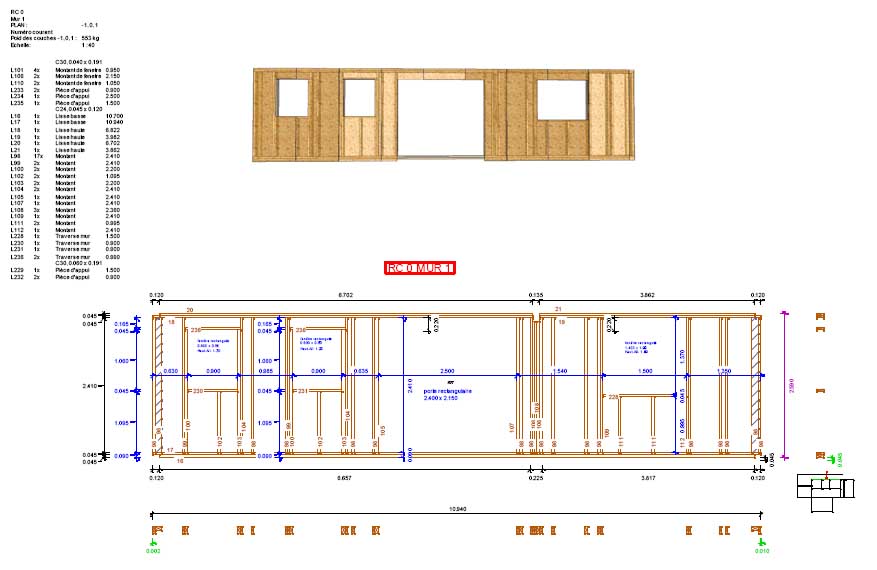 plan de construction maison ossature bois
