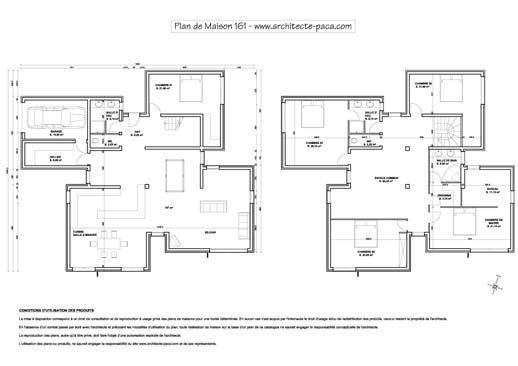 plan de maison moderne d architecte