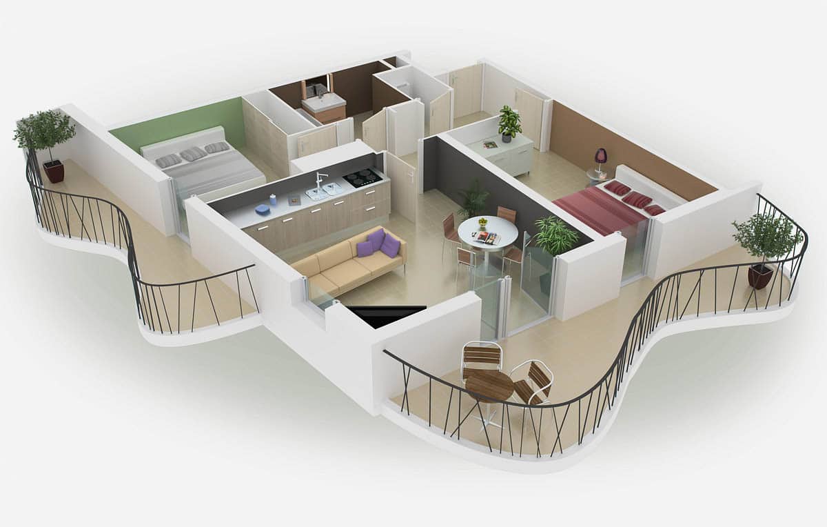 Simulation 3d appartement