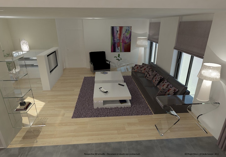 Simulation 3d salon