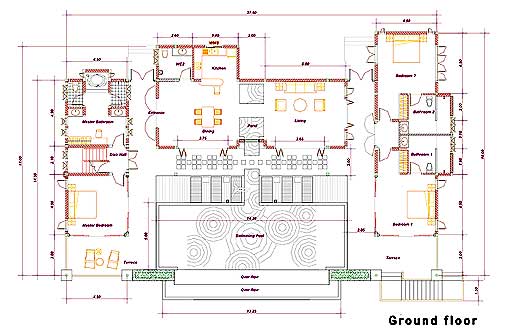 Villa architecture plan