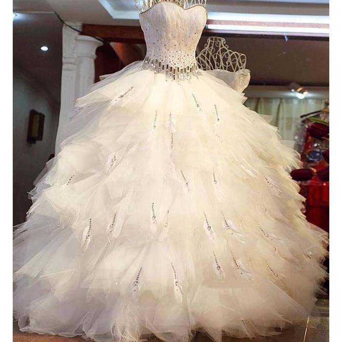 robe de mariée plume